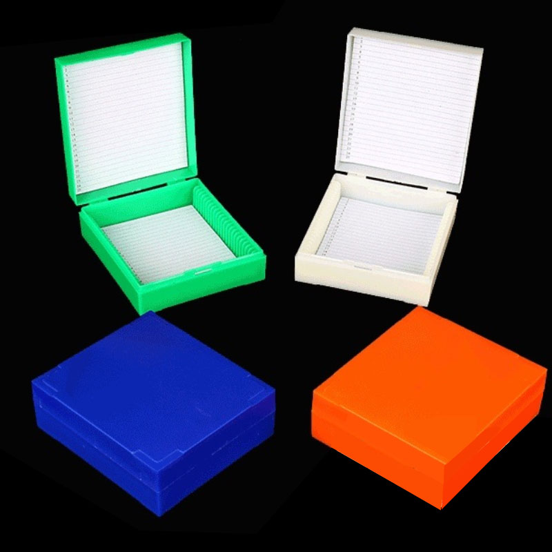 Pathology Slide Storage - 1PCS Plastic Microscope Slides Box Holder
