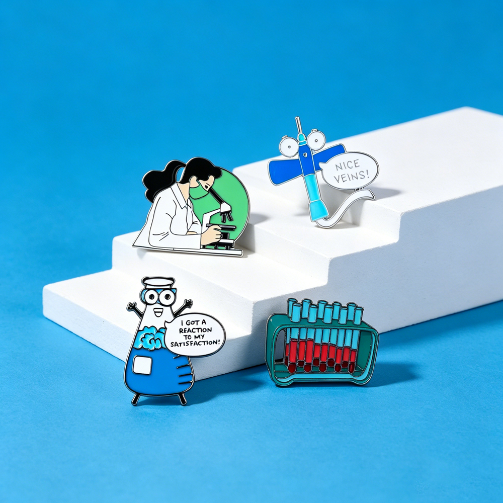 Medical Lab Technician - Harong Fun Lab Science Enamel Pin
