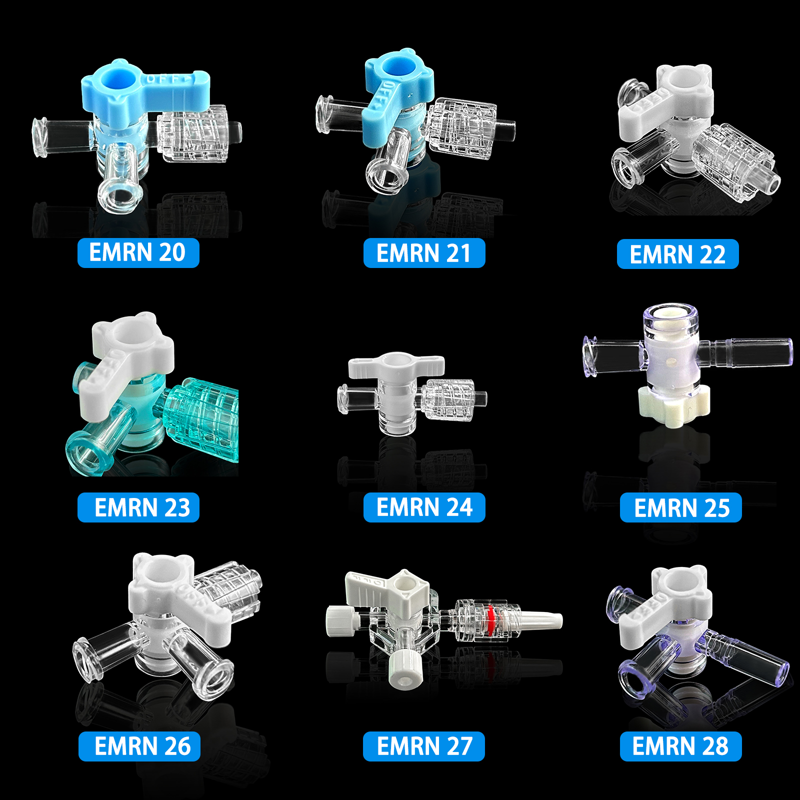 50 three-way stopcock valves,  - Medical Laboratories reseña y precio