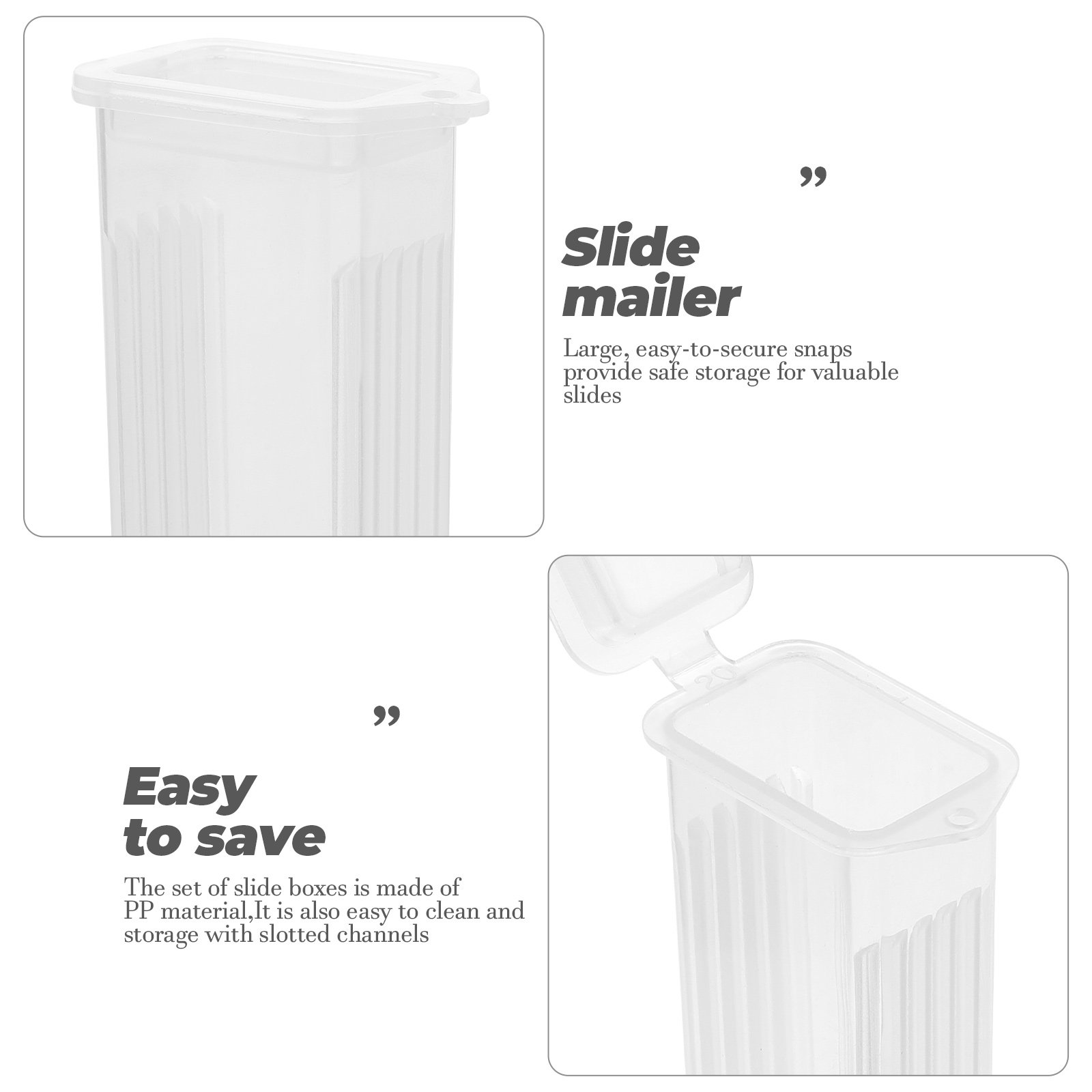 10Pcs Slide Boxes PP Material  - Pathology Slide Storage reseña y precio
