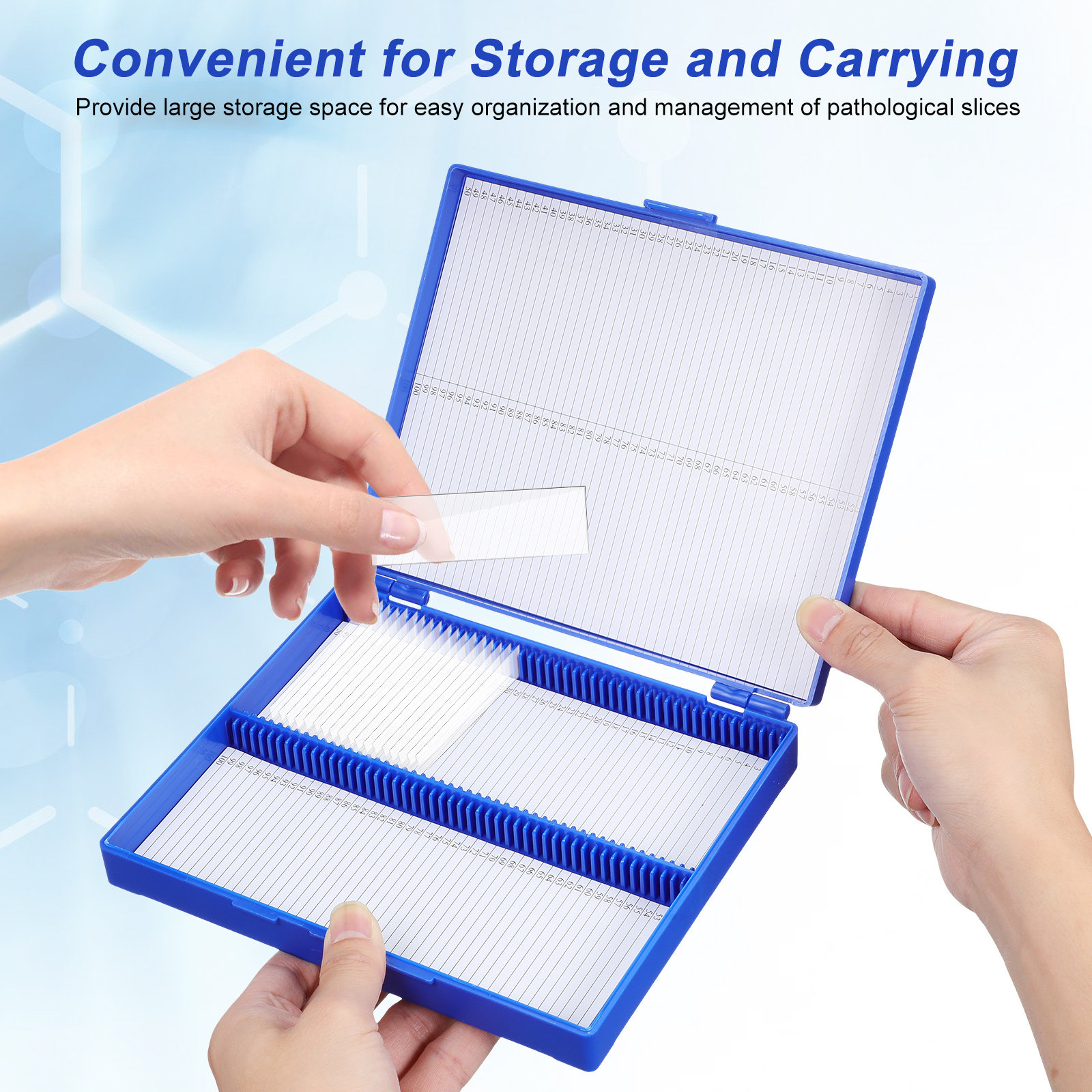 100-Place Pathology Plastic Mi - Pathology Slide Storage reseña y precio