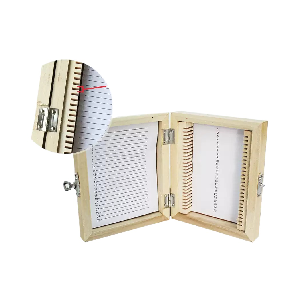 25/50/100 PCS Wooden Slide Box - Pathology Slide Storage reseña y precio