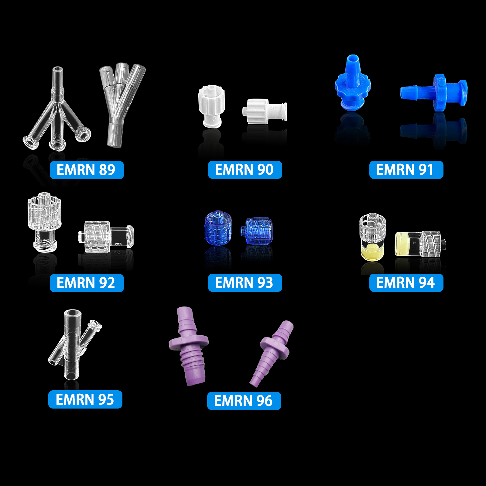 100 male Luer-lock connectors  - Medical Laboratories reseña y precio