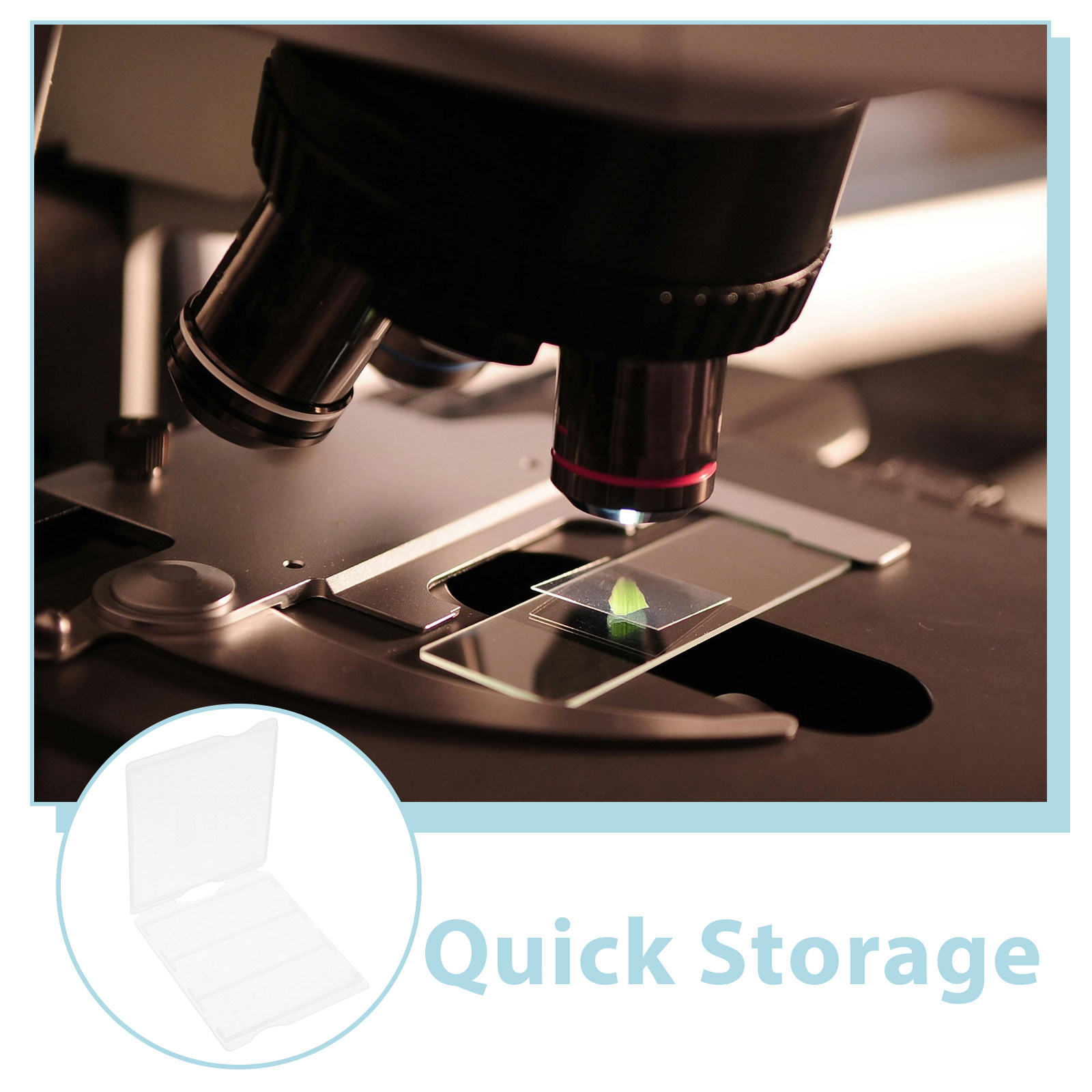 4Pcs Microscope Slide Storage  - Pathology Slide Storage reseña y precio
